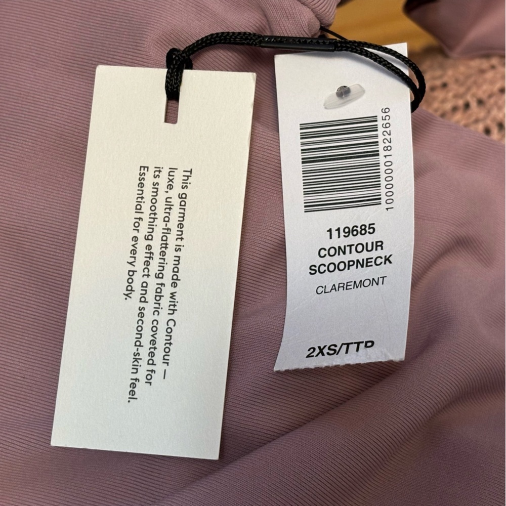 Aritzia Contour Scoopneck Claremont Long Sleeve Top Sz XXS - Picture 9 of 11